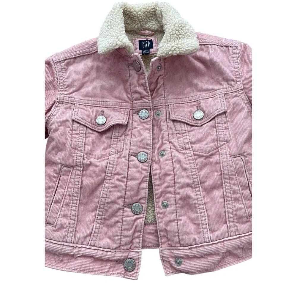Baby Gap Corduroy Sherpa Jacket Pink Size 2T